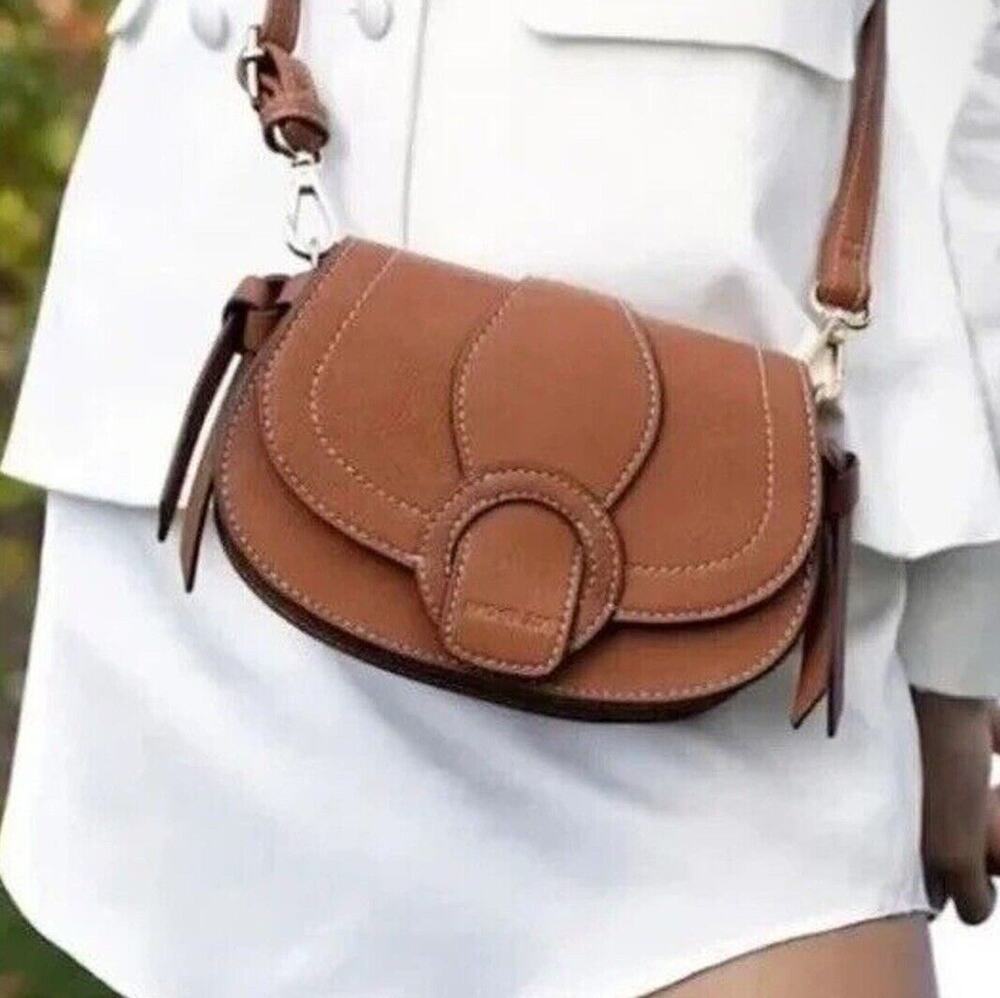 Rachel Zoe Crossbody Saddle Bag Convertible Purse NWT Vegan NEW Belt Bag